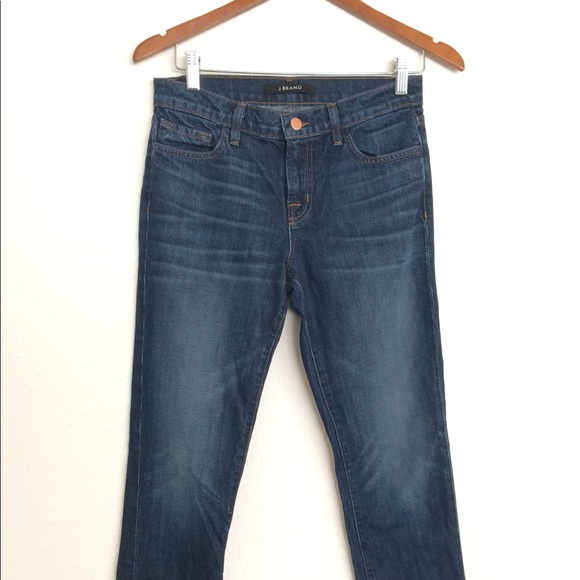 J Brand Jake Boy Fit Jeans 24 Women’s Medium Wash Mid-rise Wasted Love 9044C093B - Picture 2 of 10